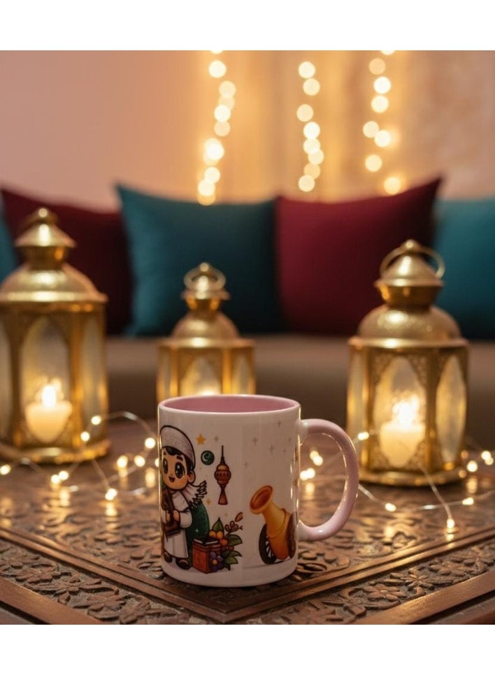 بوكس رمضان +8 هدايا ( فانوس فنانيس + عليقة فانوس اسود + فانوس اسود + مبخرة كعبة + عروسة طمطم + مج كوب رمضان + سريا ليد فنانيس 2 متر + شمعة معطرة فواحة ) - Image 4